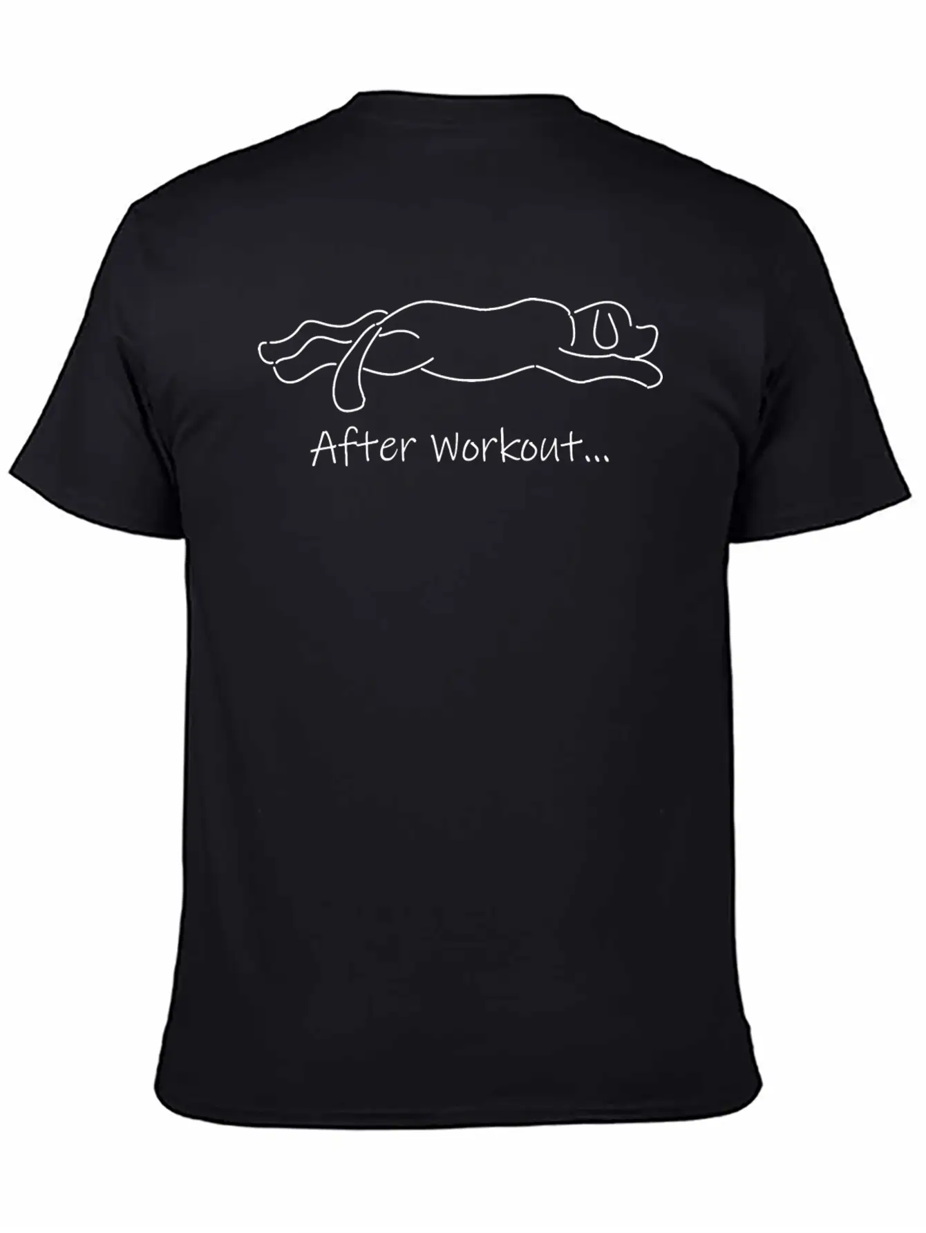 After Workout, Workout Shirt, Funny Shirt, Dog Tee Relaxed Everyday Tee – Lightweight And Durable Cotton