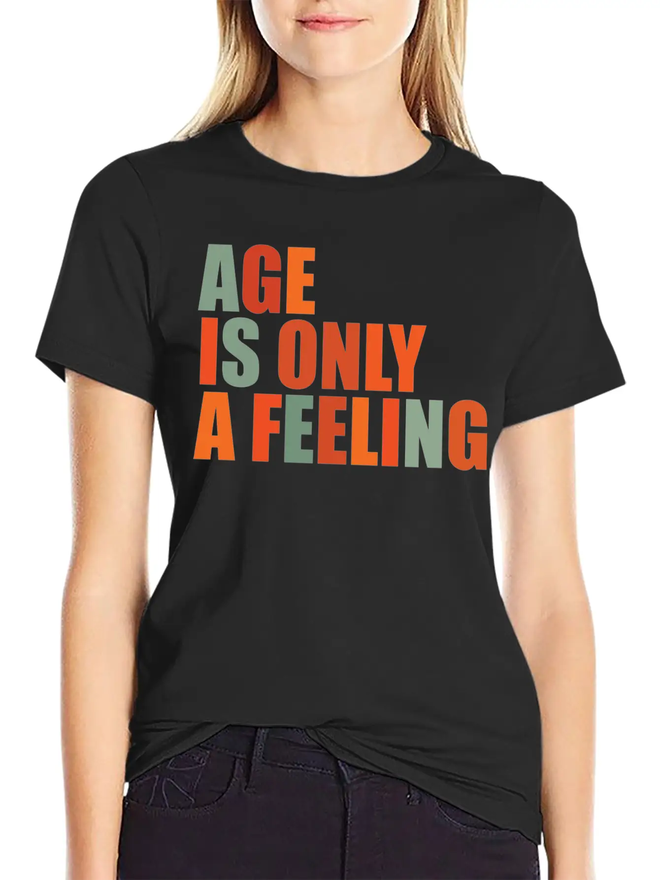 Age Is Only A Feeling Classic Fit Graphic Tee For Daily Comfort – Unisex Cotton Shirt