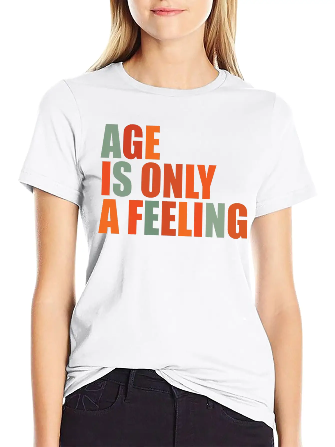 Age Is Only A Feeling Classic Fit Graphic Tee For Daily Comfort – Unisex Cotton Shirt