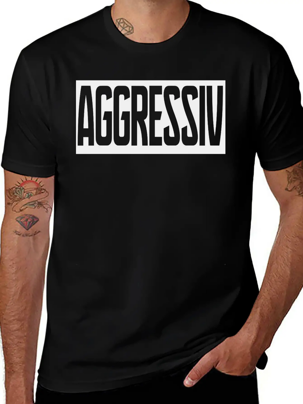Aggressiv Stylish Everyday T-Shirt – Unisex Basic Cotton Tee
