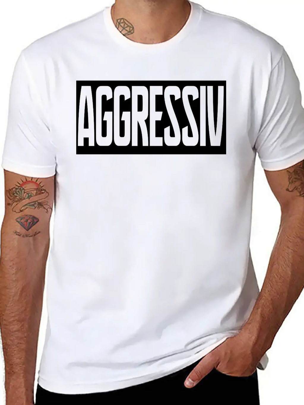 Aggressiv Stylish Everyday T-Shirt – Unisex Basic Cotton Tee