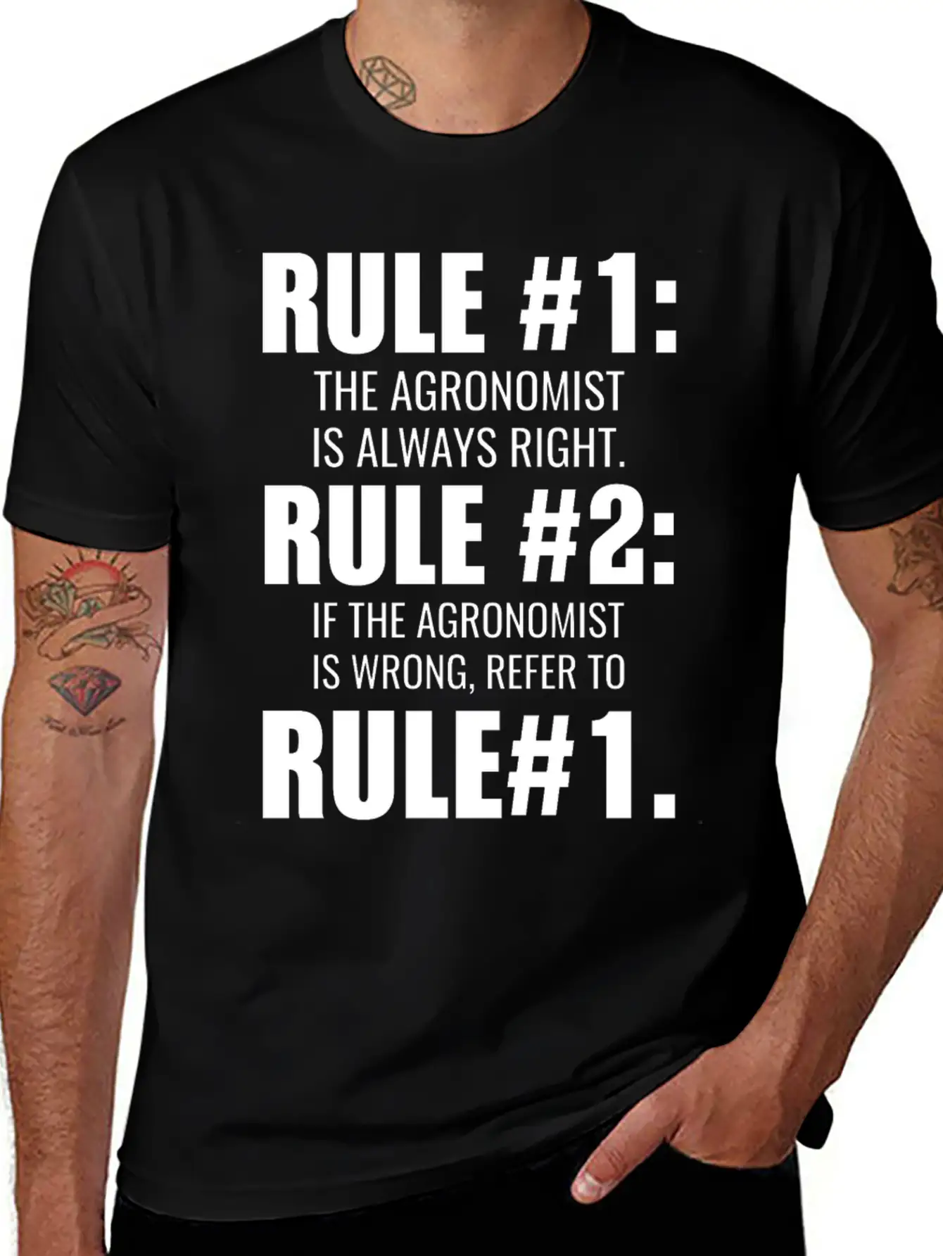 Agronomist Is Always Right Saying Gift Simple Everyday Graphic Tee – Lightweight Summer Wear