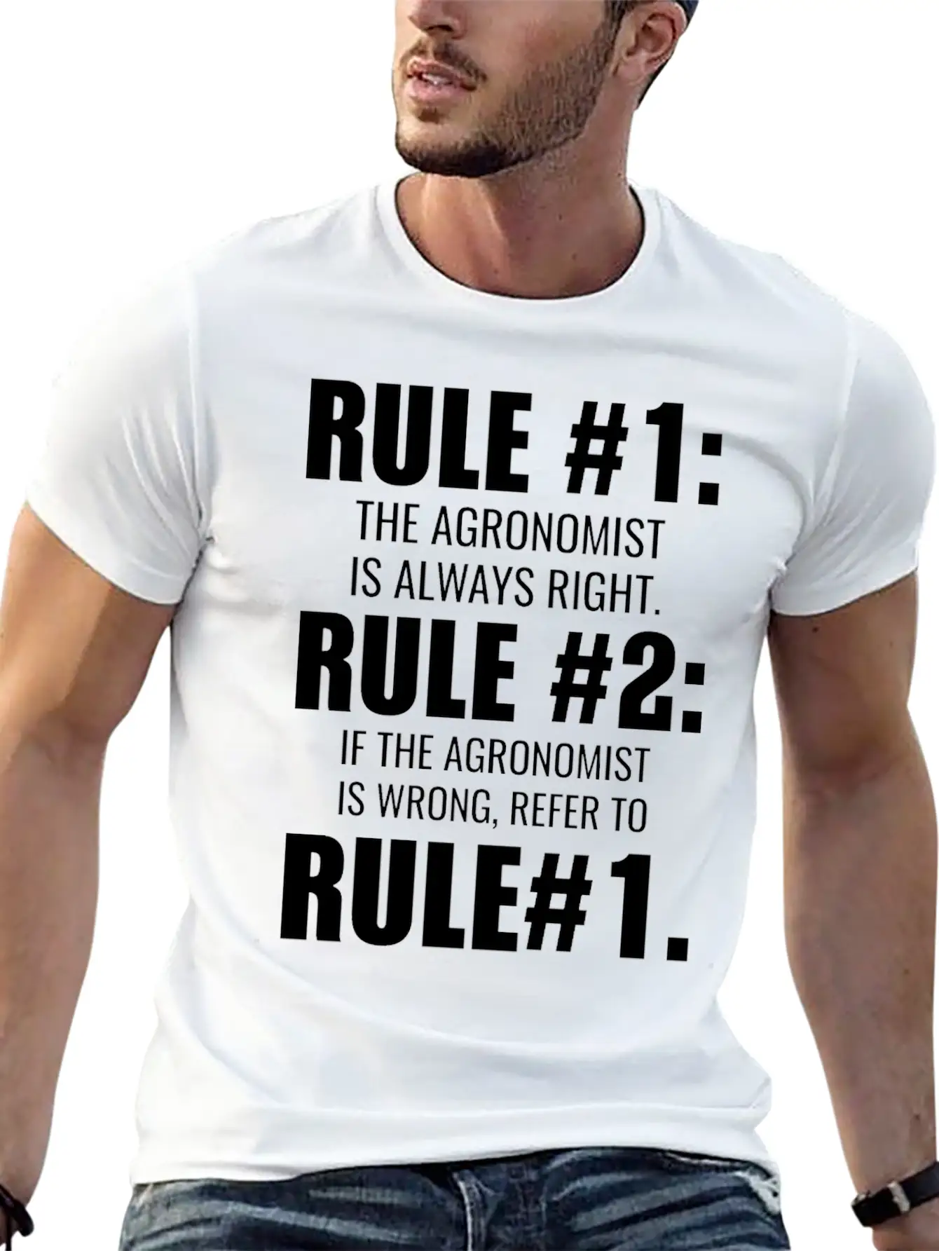 Agronomist Is Always Right Saying Gift Simple Everyday Graphic Tee – Lightweight Summer Wear