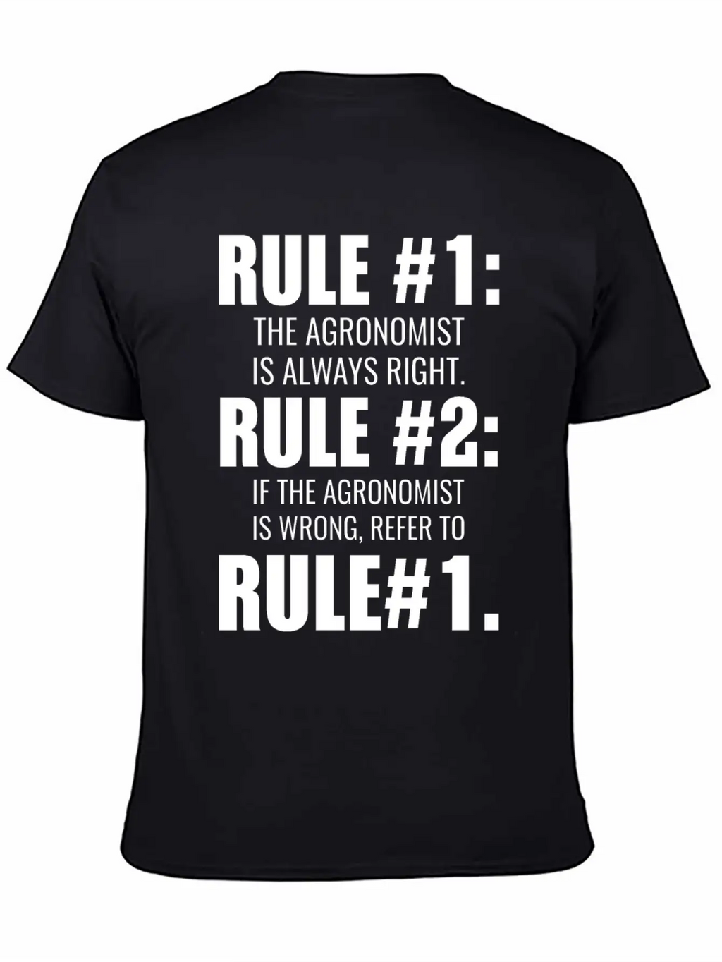 Agronomist Is Always Right Saying Gift Simple Everyday Graphic Tee – Lightweight Summer Wear