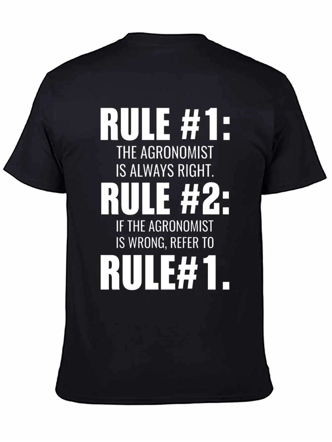 Agronomist Is Always Right Saying Gift Simple Everyday Graphic Tee – Lightweight Summer Wear