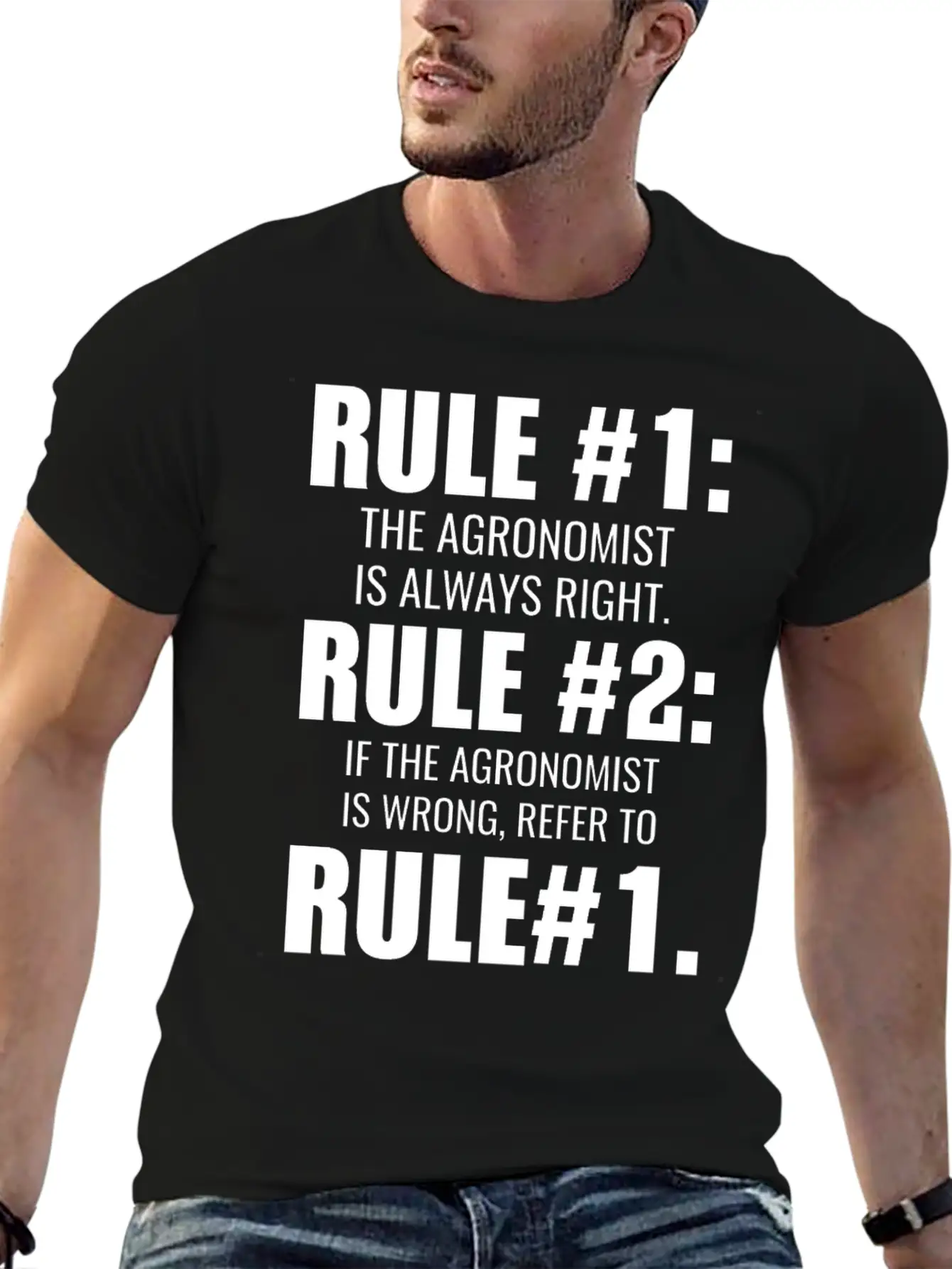 Agronomist Is Always Right Saying Gift Simple Everyday Graphic Tee – Lightweight Summer Wear