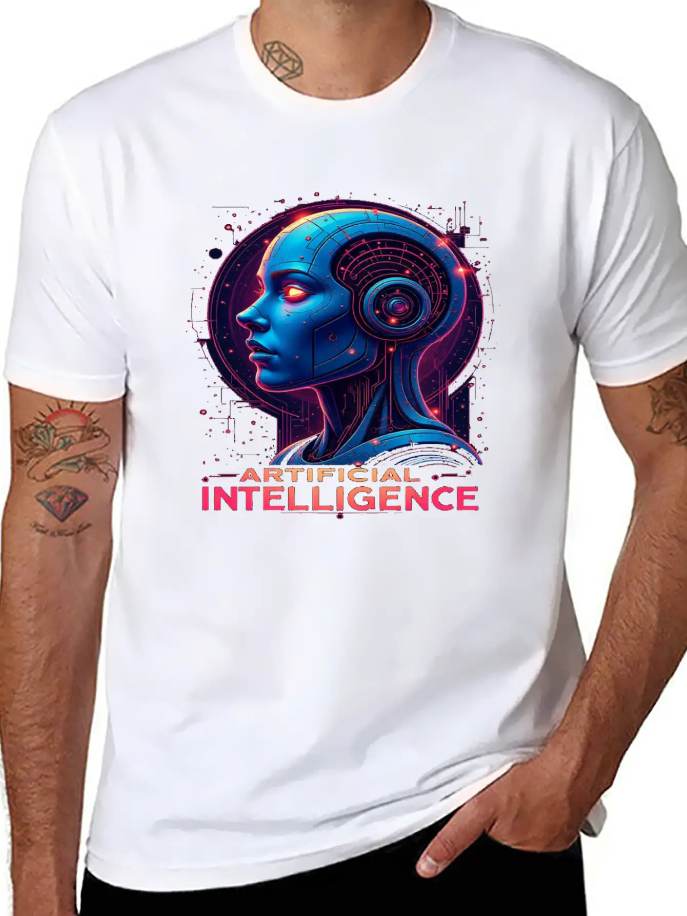 AI Artificial Intelligence Classic Cotton Tee – Unisex Comfort For Any Season