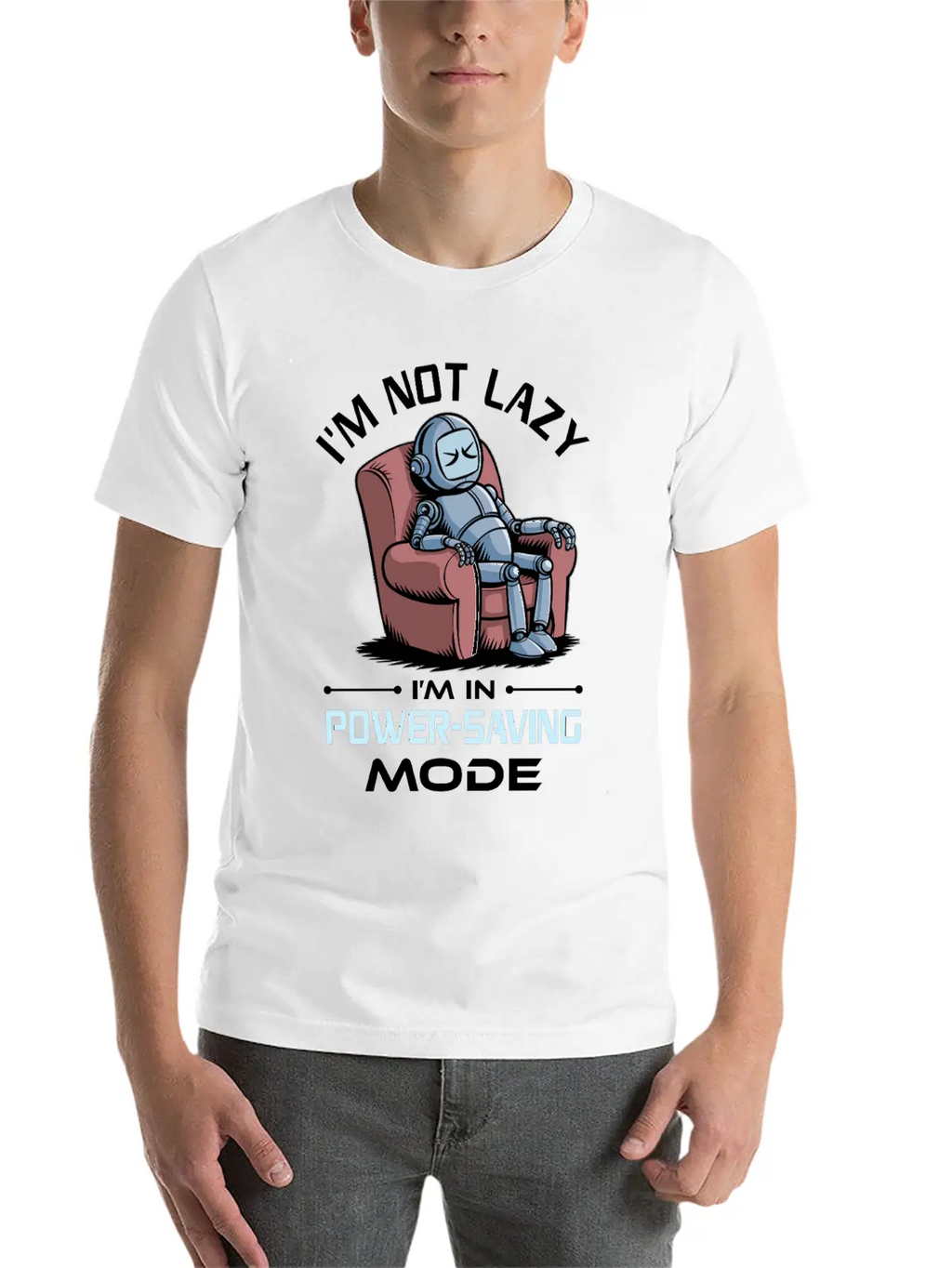 AI Robotics Geek Tech Humor Robot Comfortable Minimalist Graphic Tee – Summer Style Essential