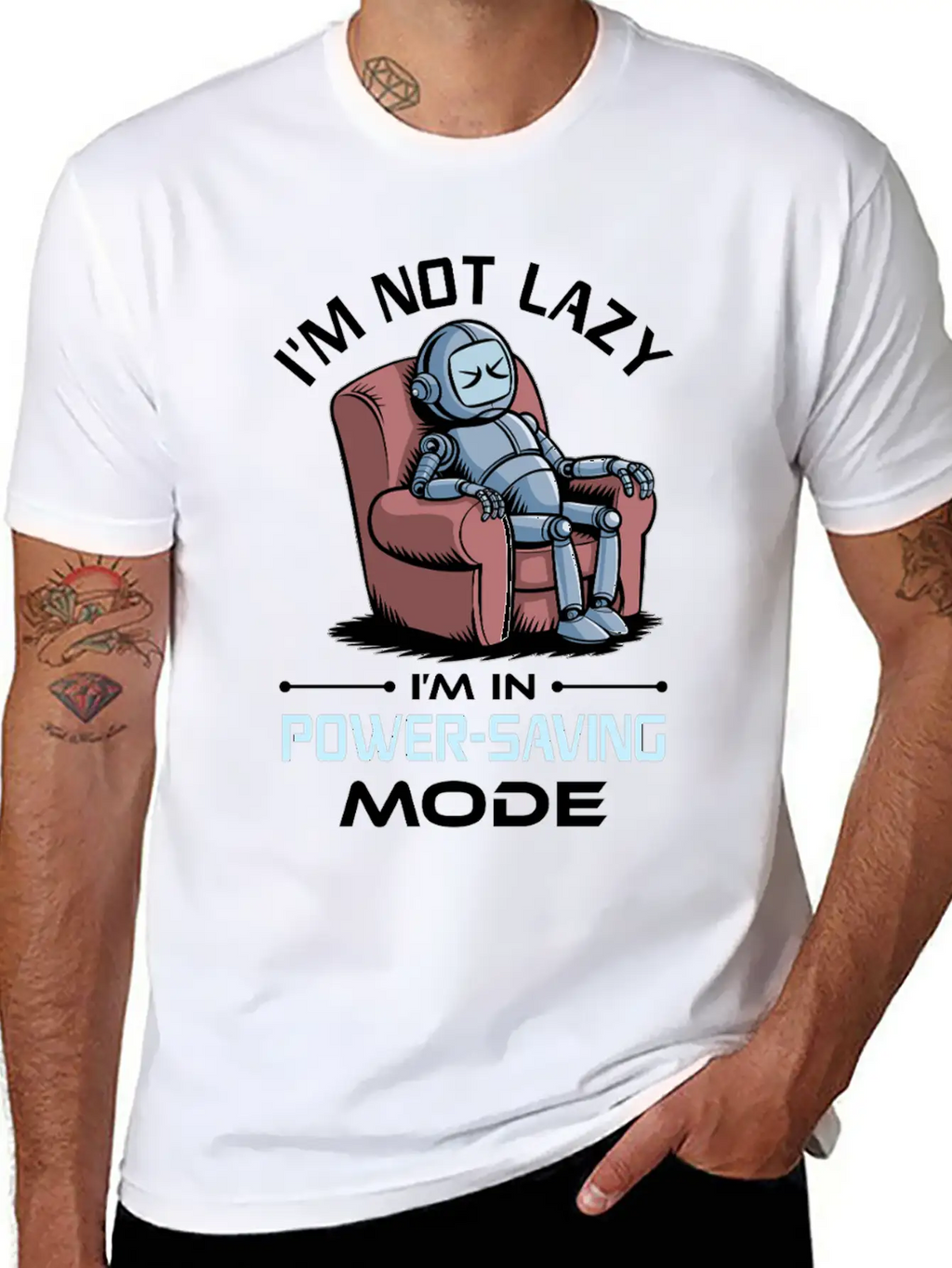 AI Robotics Geek Tech Humor Robot Comfortable Minimalist Graphic Tee – Summer Style Essential