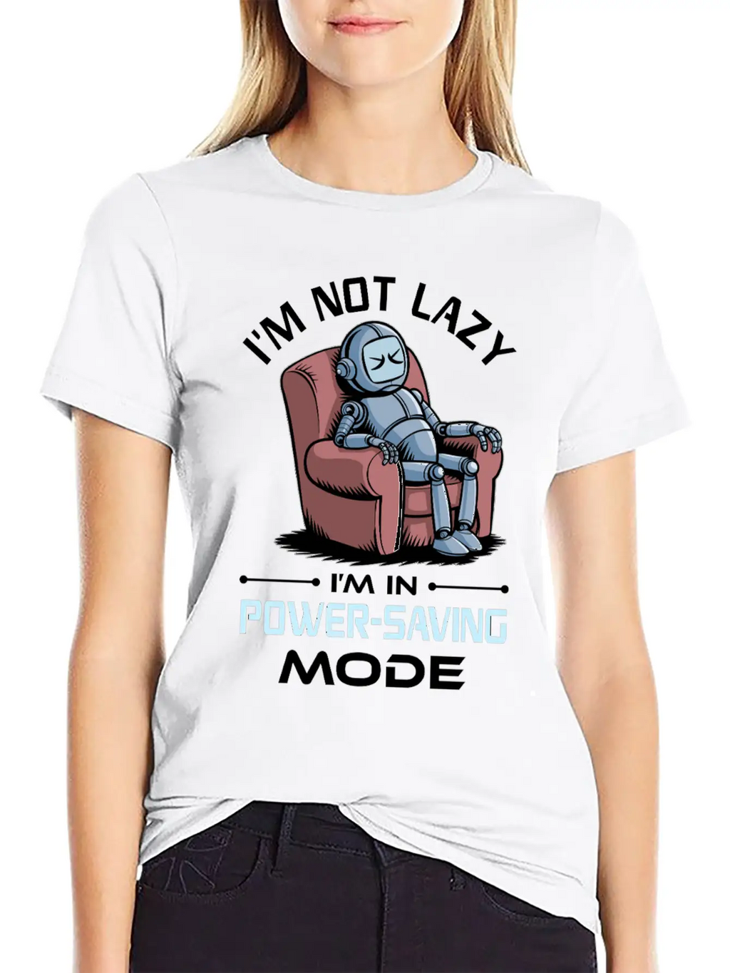 AI Robotics Geek Tech Humor Robot Comfortable Minimalist Graphic Tee – Summer Style Essential