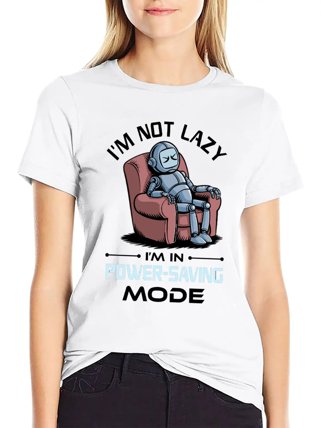 AI Robotics Geek Tech Humor Robot Comfortable Minimalist Graphic Tee – Summer Style Essential