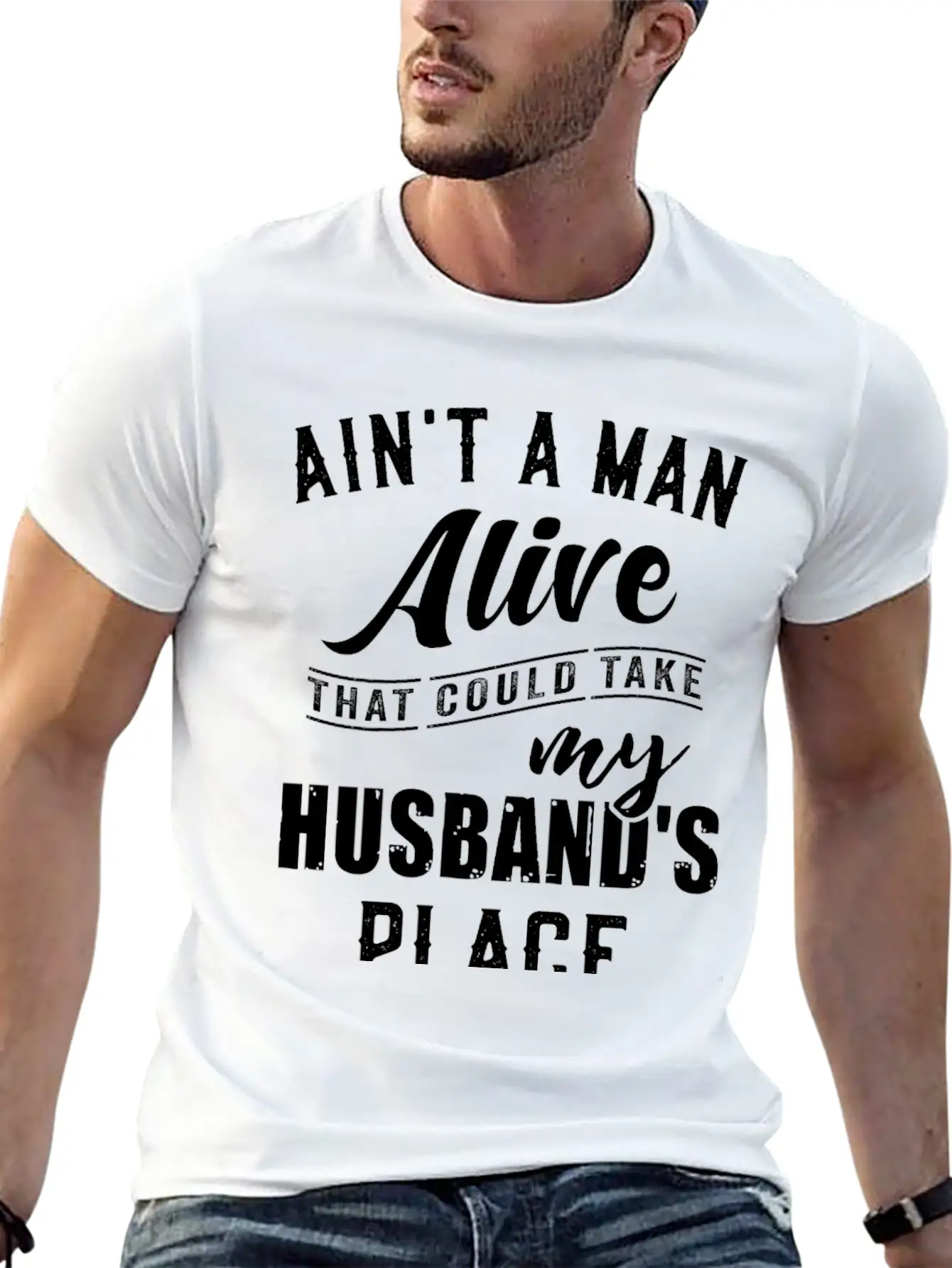 Ain T A Man Alive Family Gift Comfortable Minimalist Graphic Tee – Summer Style Essential