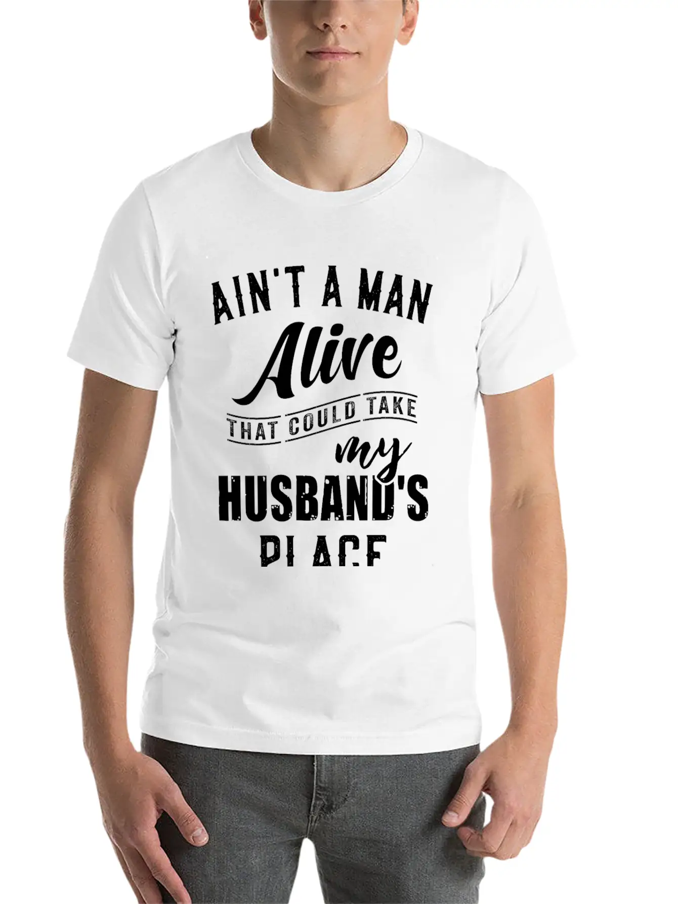 Ain T A Man Alive Family Gift Comfortable Minimalist Graphic Tee – Summer Style Essential