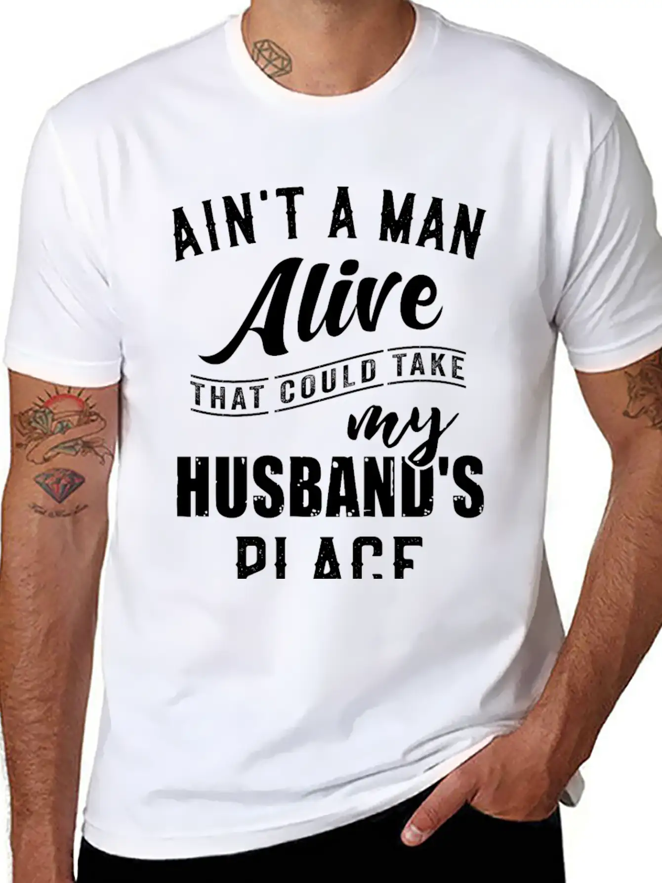 Ain T A Man Alive Family Gift Comfortable Minimalist Graphic Tee – Summer Style Essential