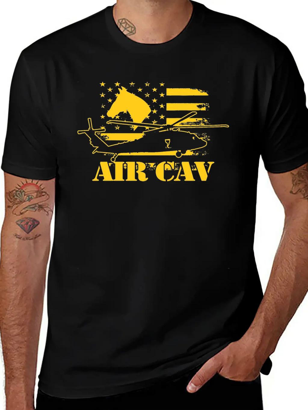 AIR CAV / Black Hawk Classic Crew Neck Graphic Tee – Everyday Minimal Look
