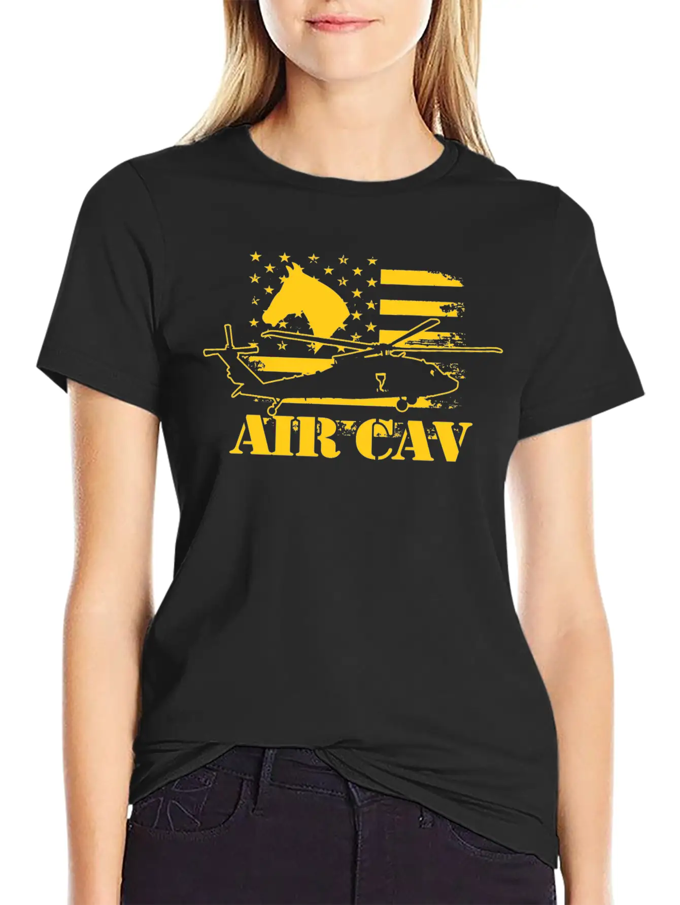AIR CAV / Black Hawk Classic Crew Neck Graphic Tee – Everyday Minimal Look
