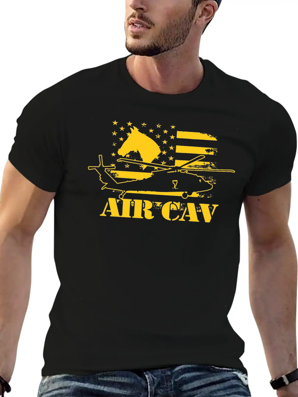 AIR CAV / Black Hawk Classic Crew Neck Graphic Tee – Everyday Minimal Look
