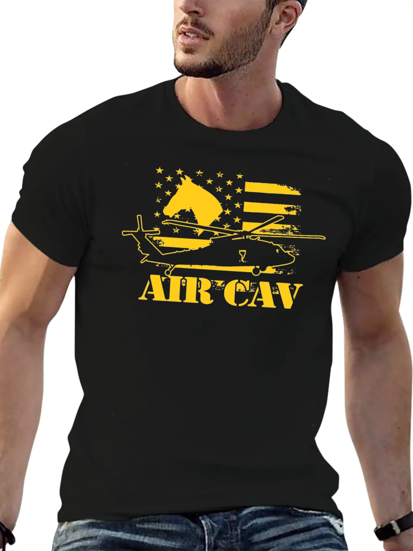 AIR CAV / Black Hawk Classic Crew Neck Graphic Tee – Everyday Minimal Look
