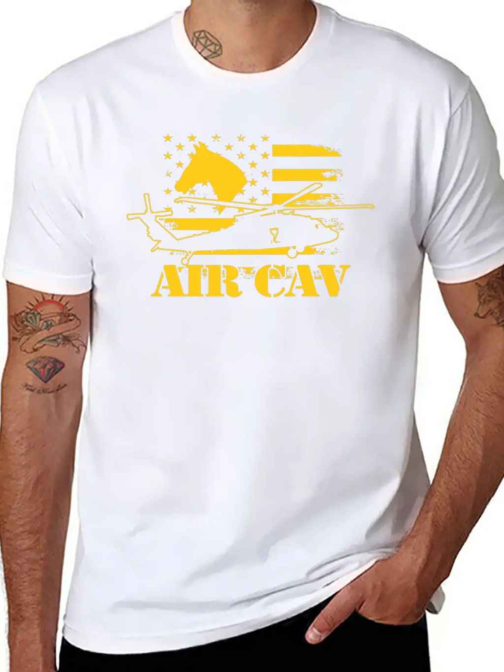 AIR CAV / Black Hawk Classic Crew Neck Graphic Tee – Everyday Minimal Look