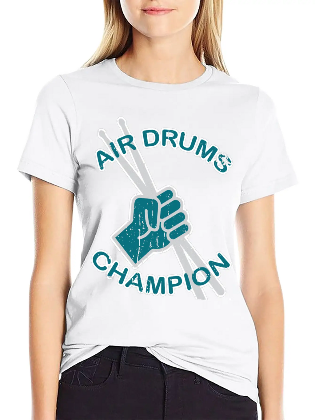 Air Drums Champion Gift Classic Fit Graphic Tee For Daily Comfort – Unisex Cotton Shirt