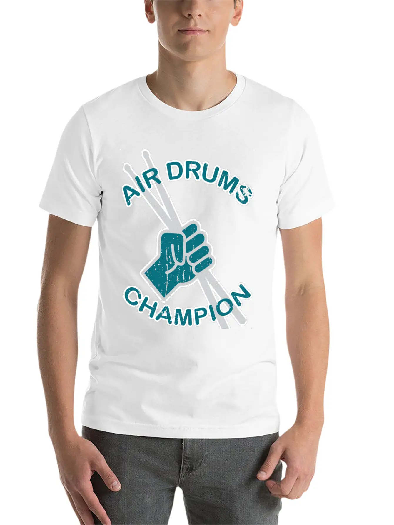 Air Drums Champion Gift Classic Fit Graphic Tee For Daily Comfort – Unisex Cotton Shirt