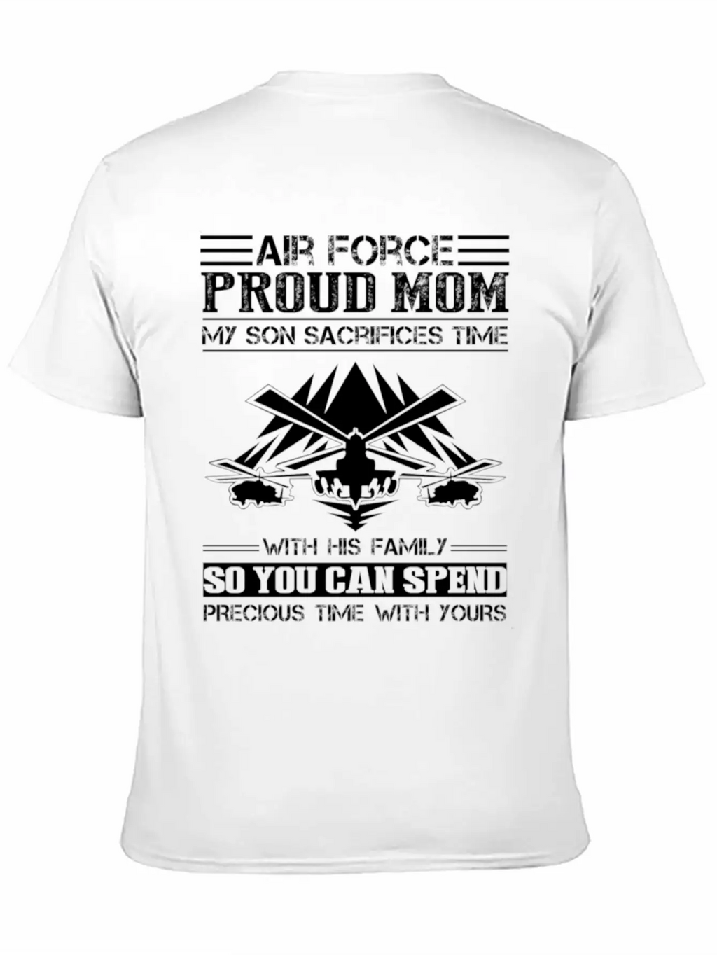 Air Force Proud Mom Son Shirt Stylish Everyday T-Shirt – Unisex Basic Cotton Tee