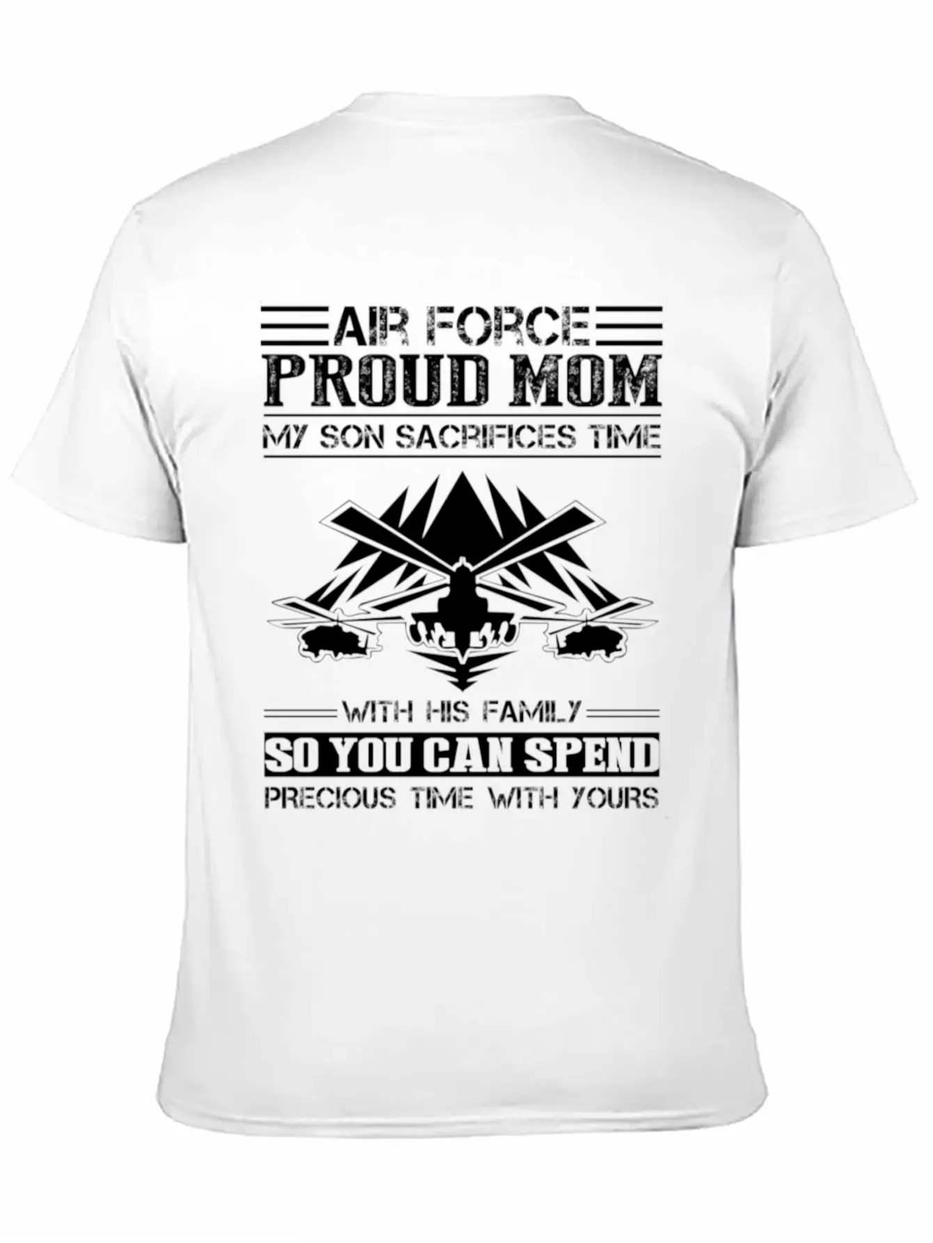 Air Force Proud Mom Son Shirt Stylish Everyday T-Shirt – Unisex Basic Cotton Tee