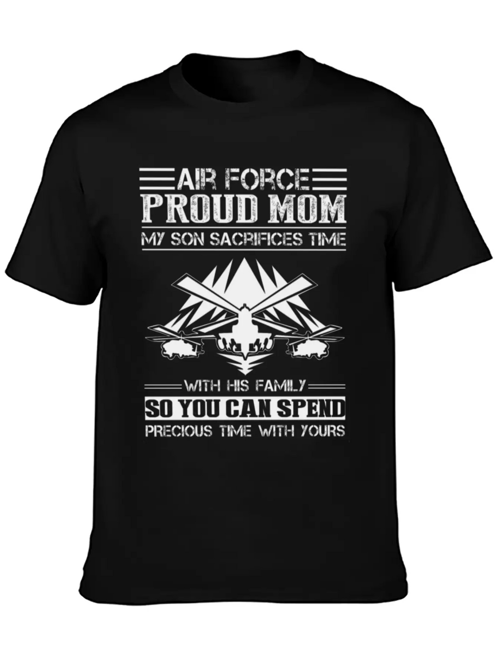 Air Force Proud Mom Son Shirt Stylish Everyday T-Shirt – Unisex Basic Cotton Tee