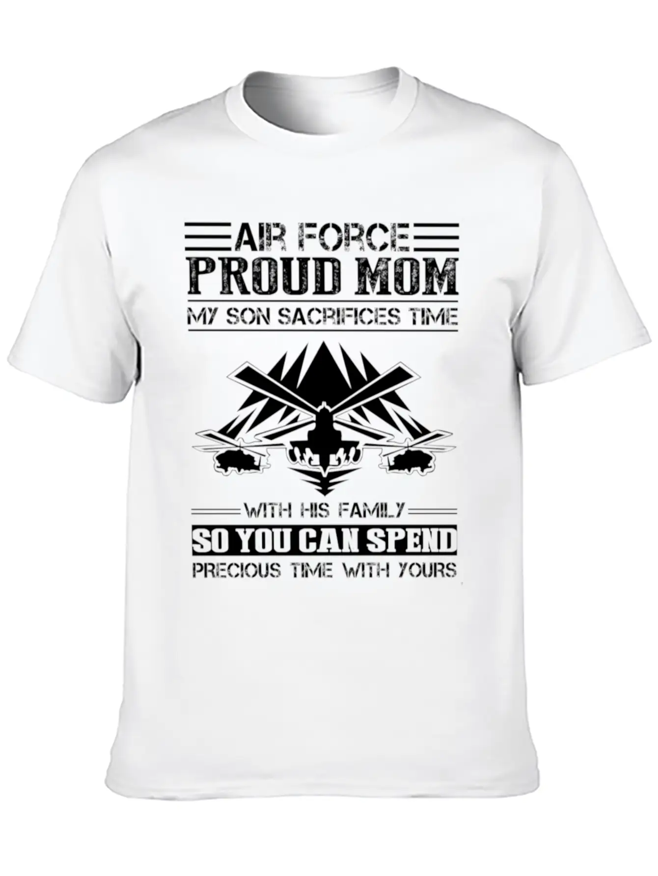 Air Force Proud Mom Son Shirt Stylish Everyday T-Shirt – Unisex Basic Cotton Tee