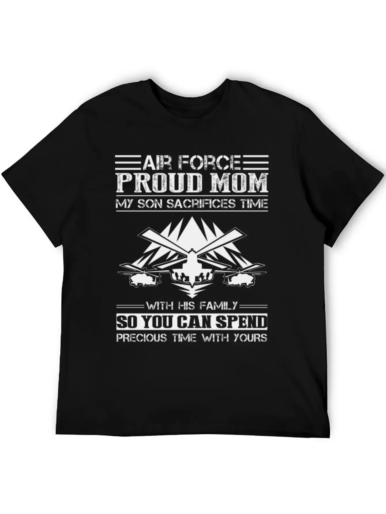 Air Force Proud Mom Son Shirt Stylish Everyday T-Shirt – Unisex Basic Cotton Tee