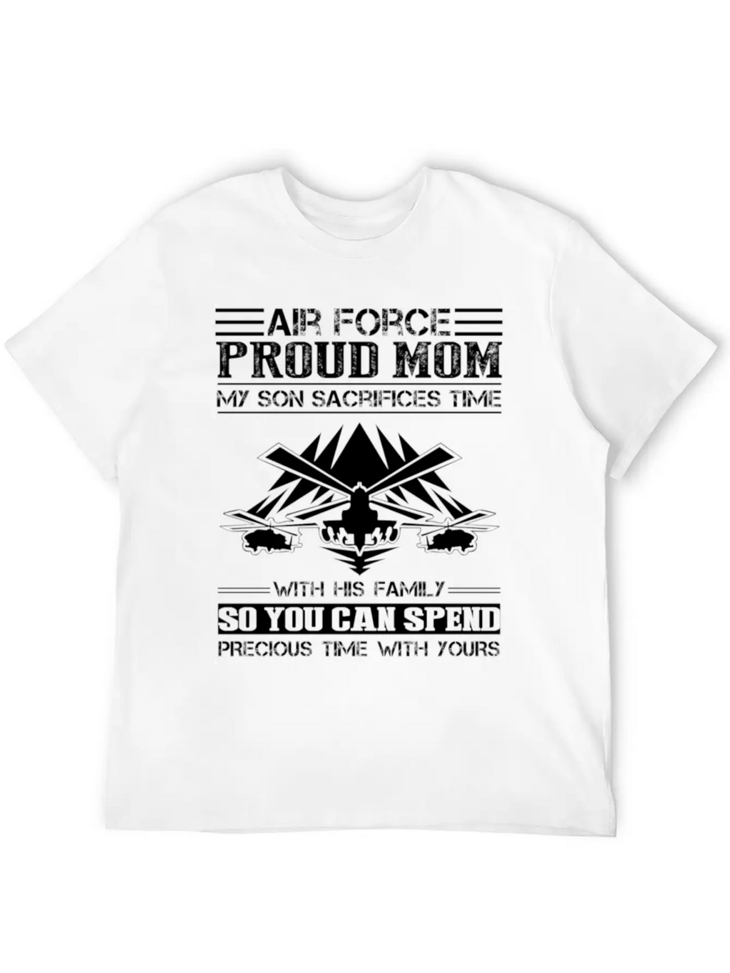 Air Force Proud Mom Son Shirt Stylish Everyday T-Shirt – Unisex Basic Cotton Tee