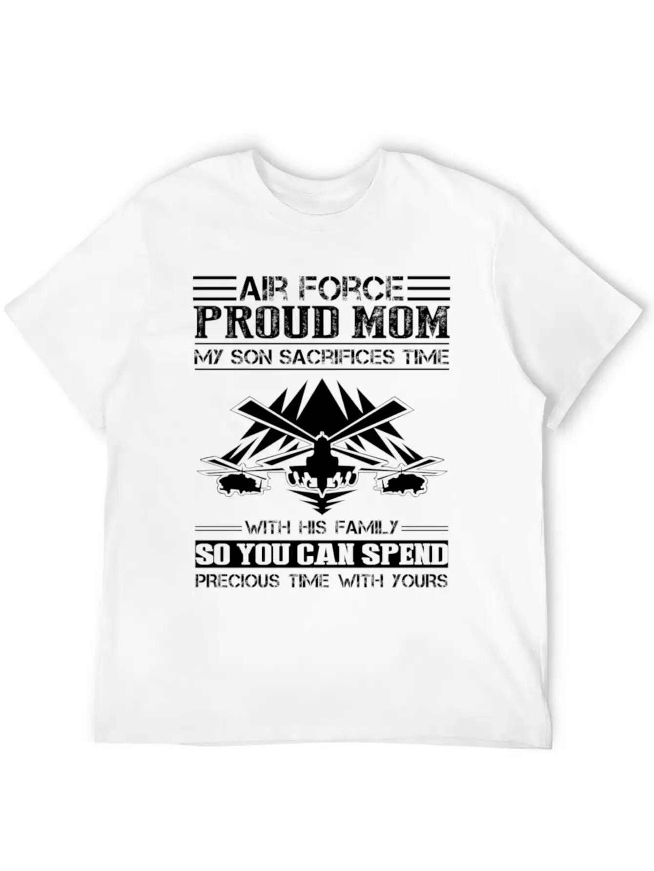 Air Force Proud Mom Son Shirt Stylish Everyday T-Shirt – Unisex Basic Cotton Tee