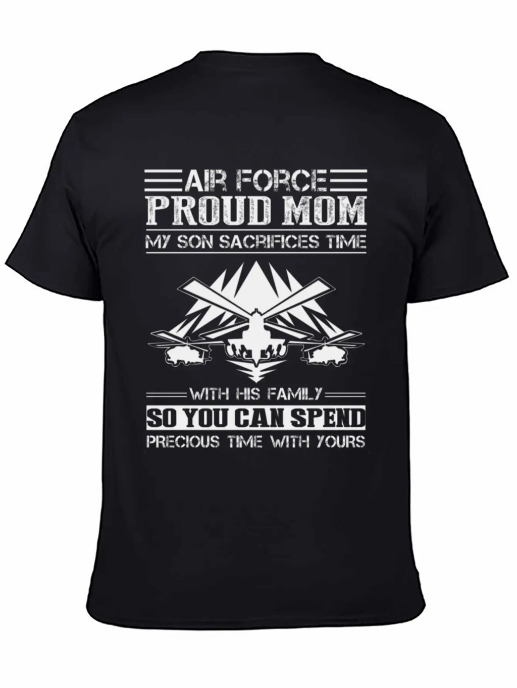 Air Force Proud Mom Son Shirt Stylish Everyday T-Shirt – Unisex Basic Cotton Tee