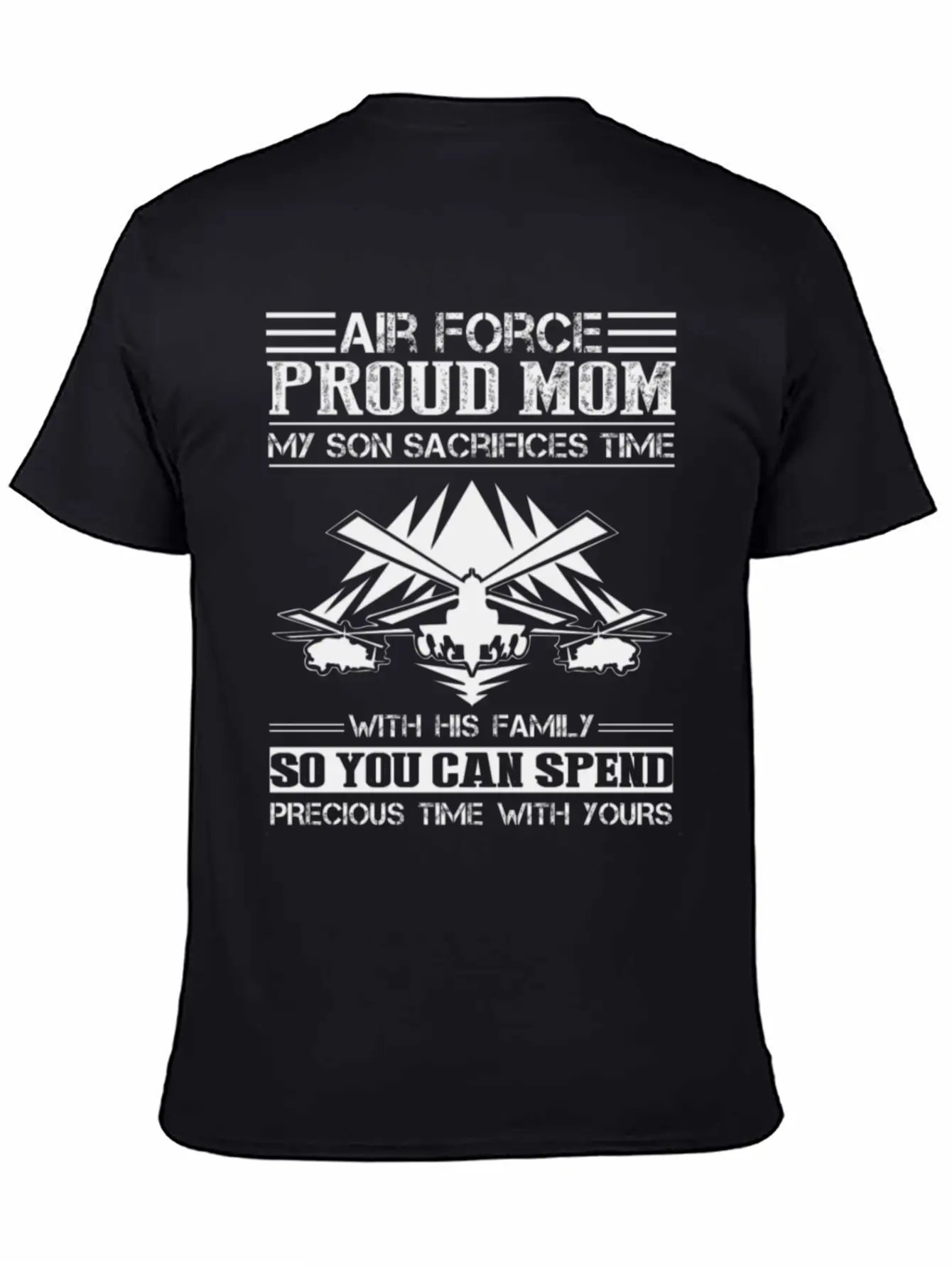 Air Force Proud Mom Son Shirt Stylish Everyday T-Shirt – Unisex Basic Cotton Tee