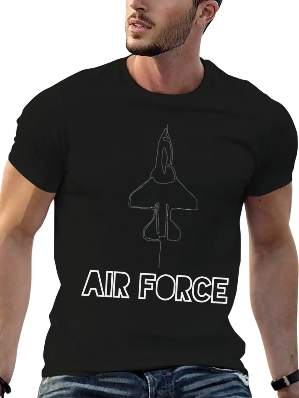 Air Force/usaf/military Family/homeconing/deplomen Breathable Soft Cotton T-Shirt – Timeless Casual Look
