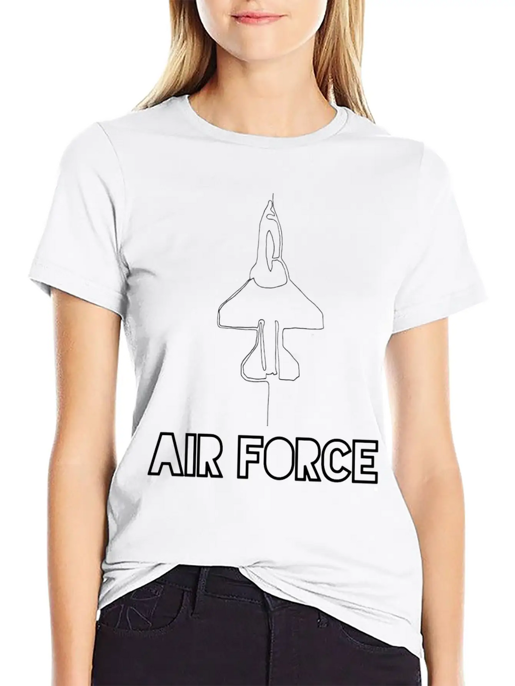 Air Force/usaf/military Family/homeconing/deplomen Breathable Soft Cotton T-Shirt – Timeless Casual Look