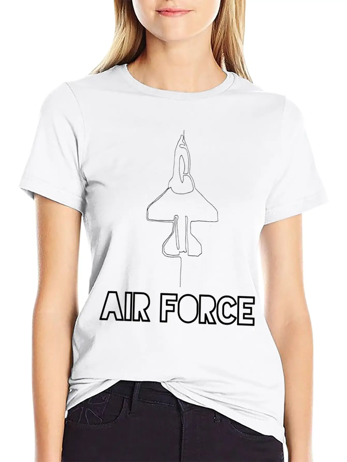 Air Force/usaf/military Family/homeconing/deplomen Breathable Soft Cotton T-Shirt – Timeless Casual Look