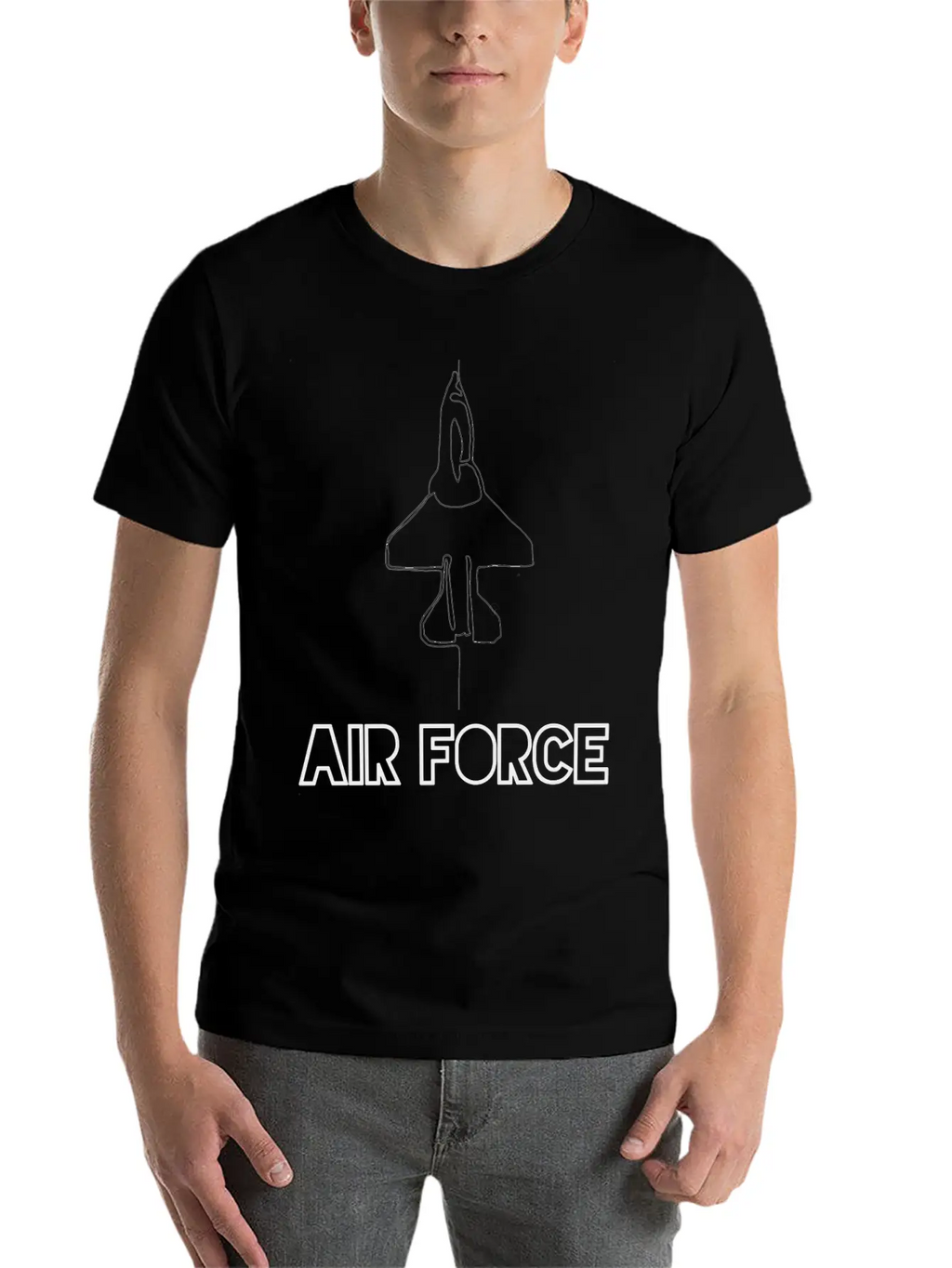 Air Force/usaf/military Family/homeconing/deplomen Breathable Soft Cotton T-Shirt – Timeless Casual Look
