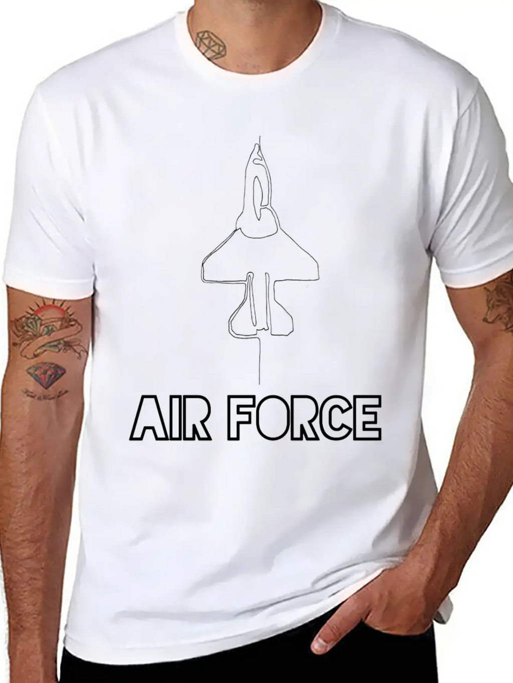 Air Force/usaf/military Family/homeconing/deplomen Breathable Soft Cotton T-Shirt – Timeless Casual Look