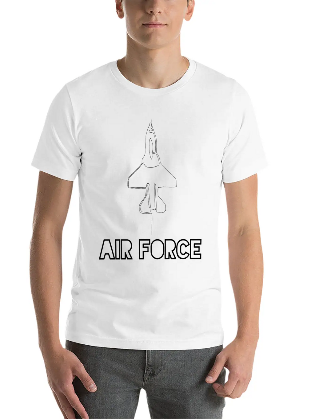 Air Force/usaf/military Family/homeconing/deplomen Breathable Soft Cotton T-Shirt – Timeless Casual Look