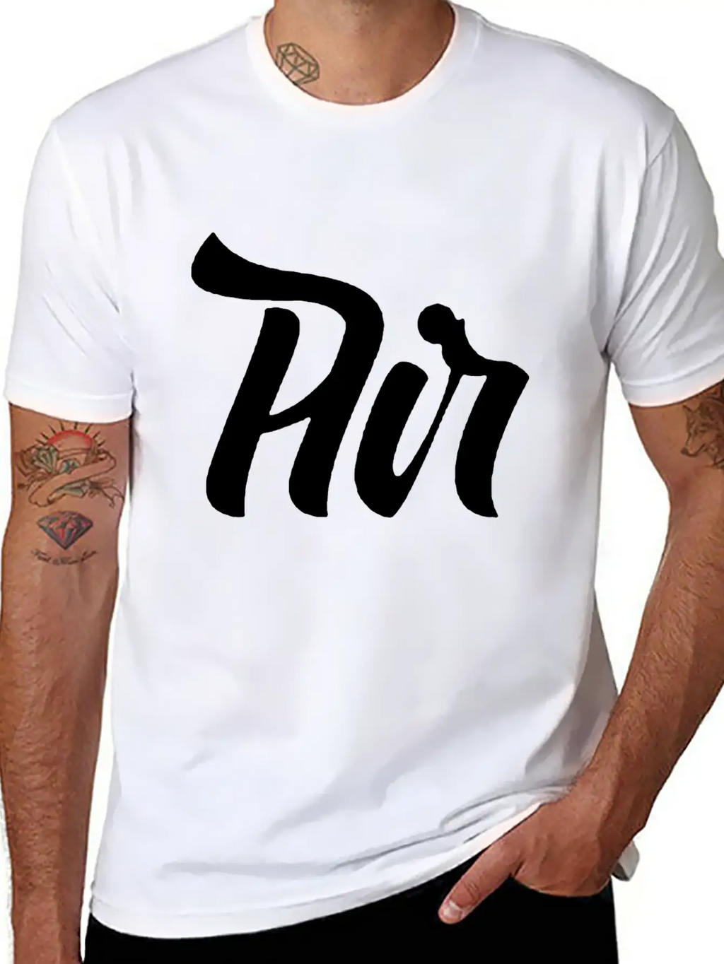 Air Lettering Style Comfortable Minimalist Graphic Tee – Summer Style Essential