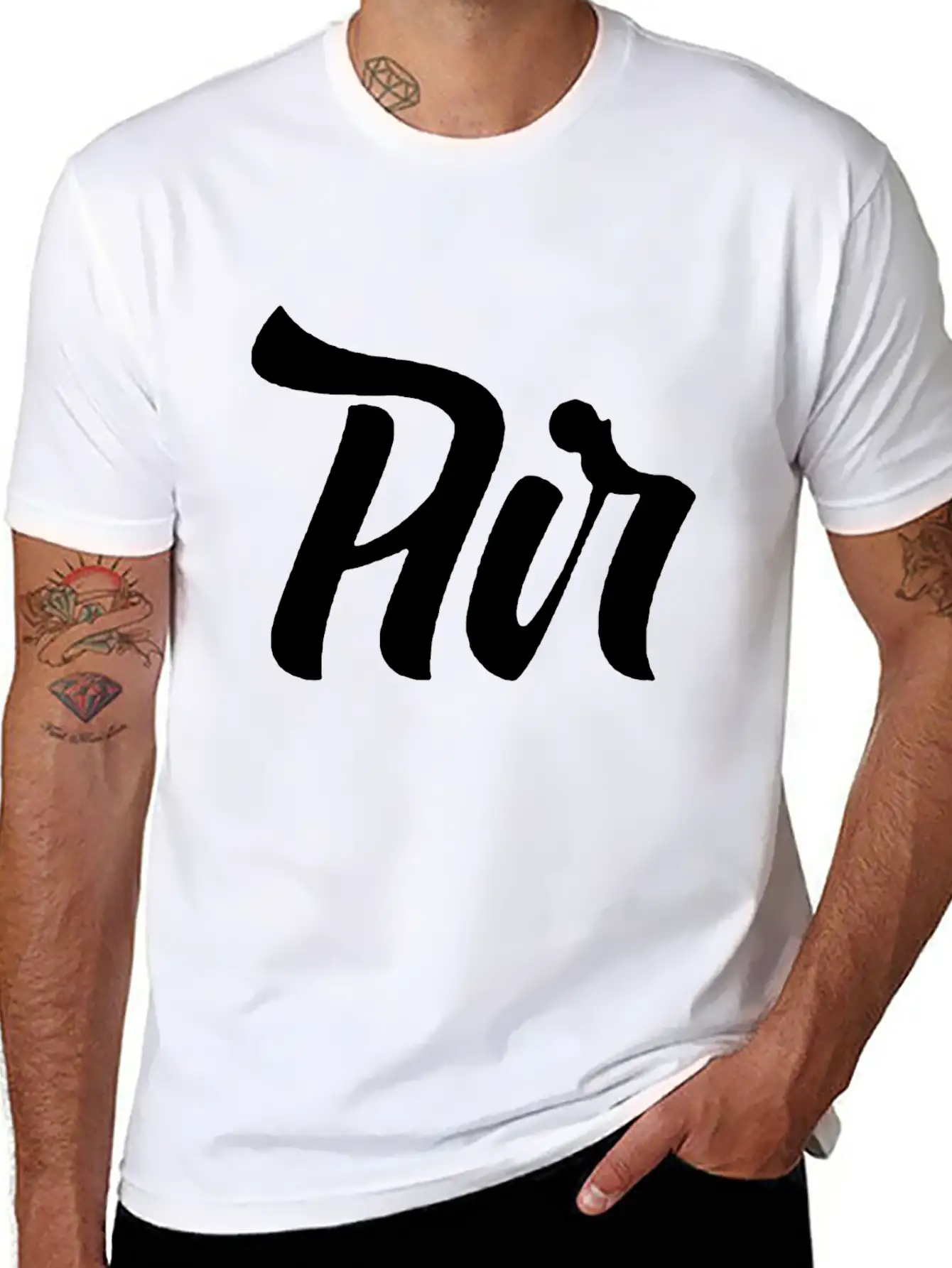 Air Lettering Style Comfortable Minimalist Graphic Tee – Summer Style Essential