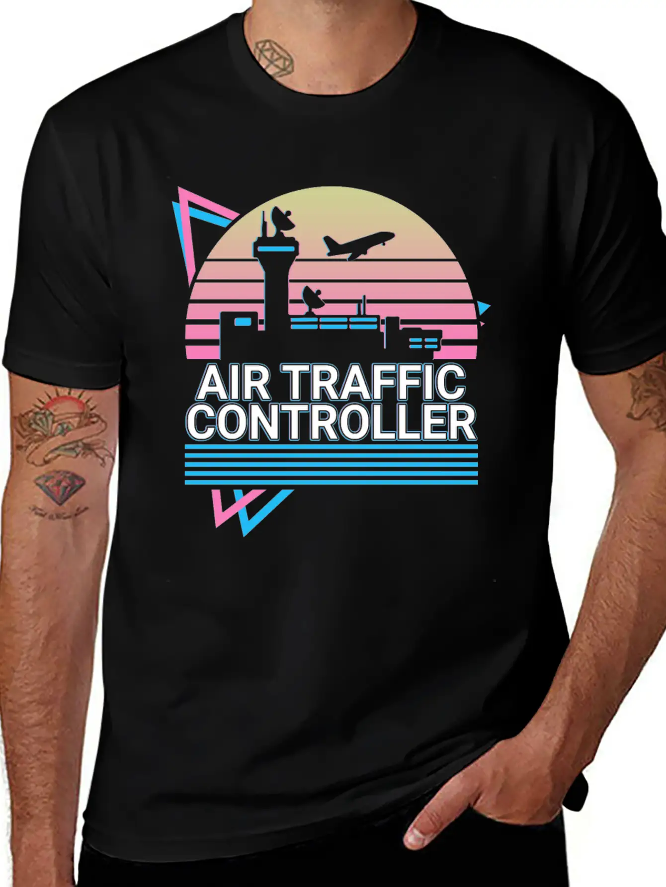 Air Traffic Controller ATC Flight Control Retro Breathable Soft Cotton T-Shirt – Timeless Casual Look