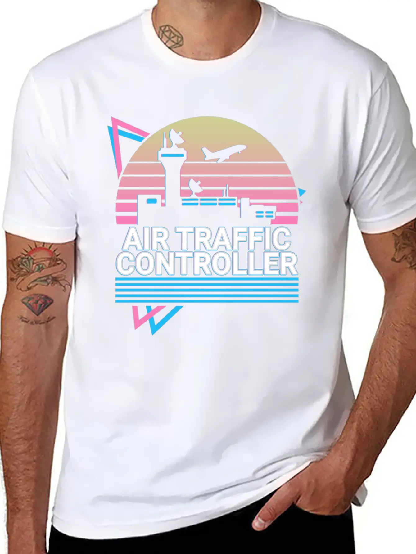 Air Traffic Controller ATC Flight Control Retro Breathable Soft Cotton T-Shirt – Timeless Casual Look