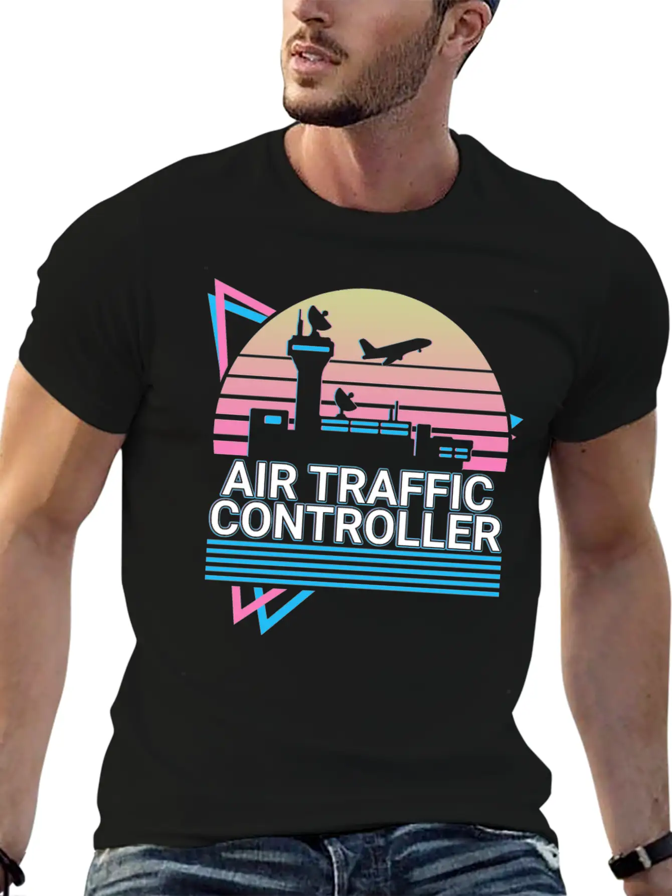 Air Traffic Controller ATC Flight Control Retro Breathable Soft Cotton T-Shirt – Timeless Casual Look