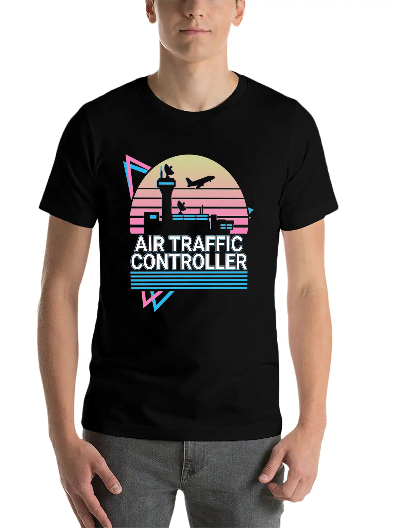 Air Traffic Controller ATC Flight Control Retro Breathable Soft Cotton T-Shirt – Timeless Casual Look