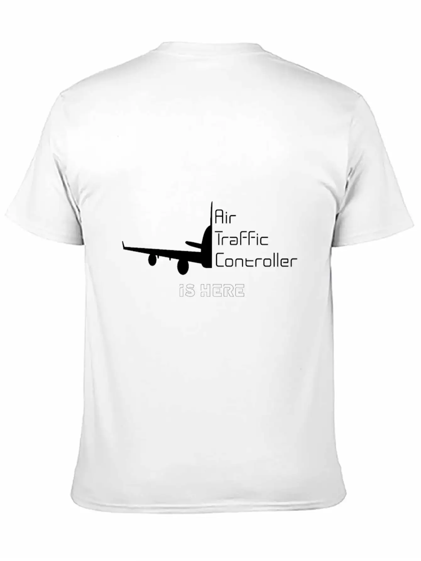 Air Traffic Controller Im Here Classic Crew Neck Graphic Tee – Everyday Minimal Look
