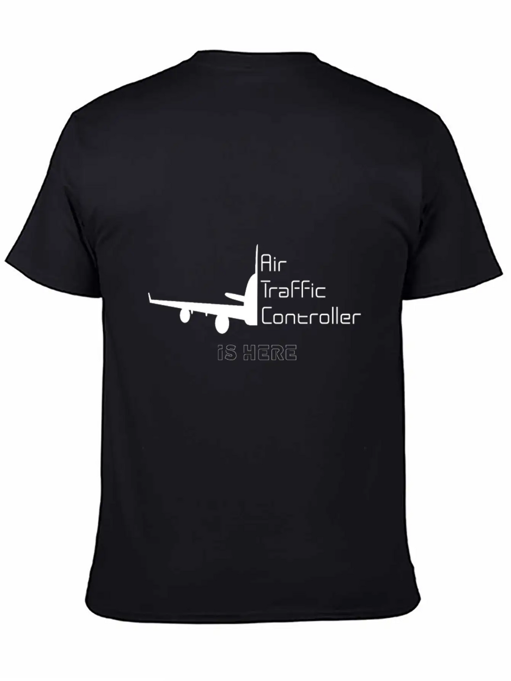 Air Traffic Controller Im Here Classic Crew Neck Graphic Tee – Everyday Minimal Look