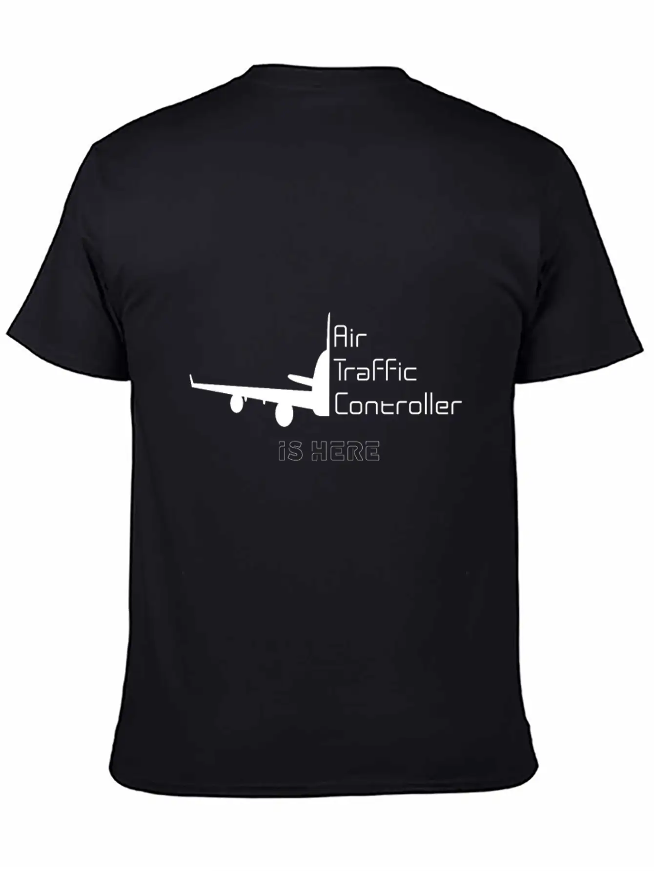 Air Traffic Controller Im Here Classic Crew Neck Graphic Tee – Everyday Minimal Look