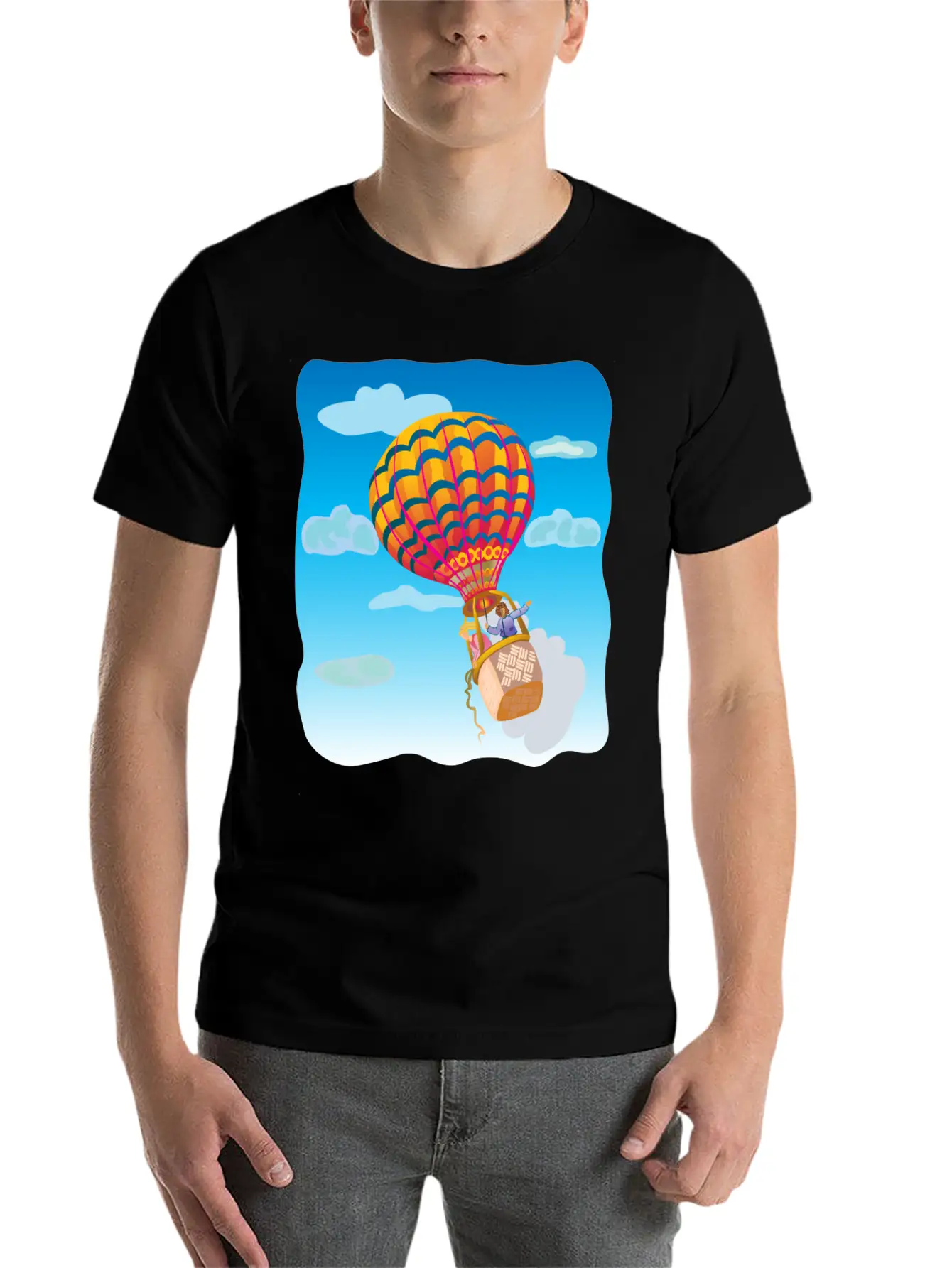 Airballoon Heissluftballon Rocket Rakete Timeless Short Sleeve Tee – Comfy And Minimalist Design